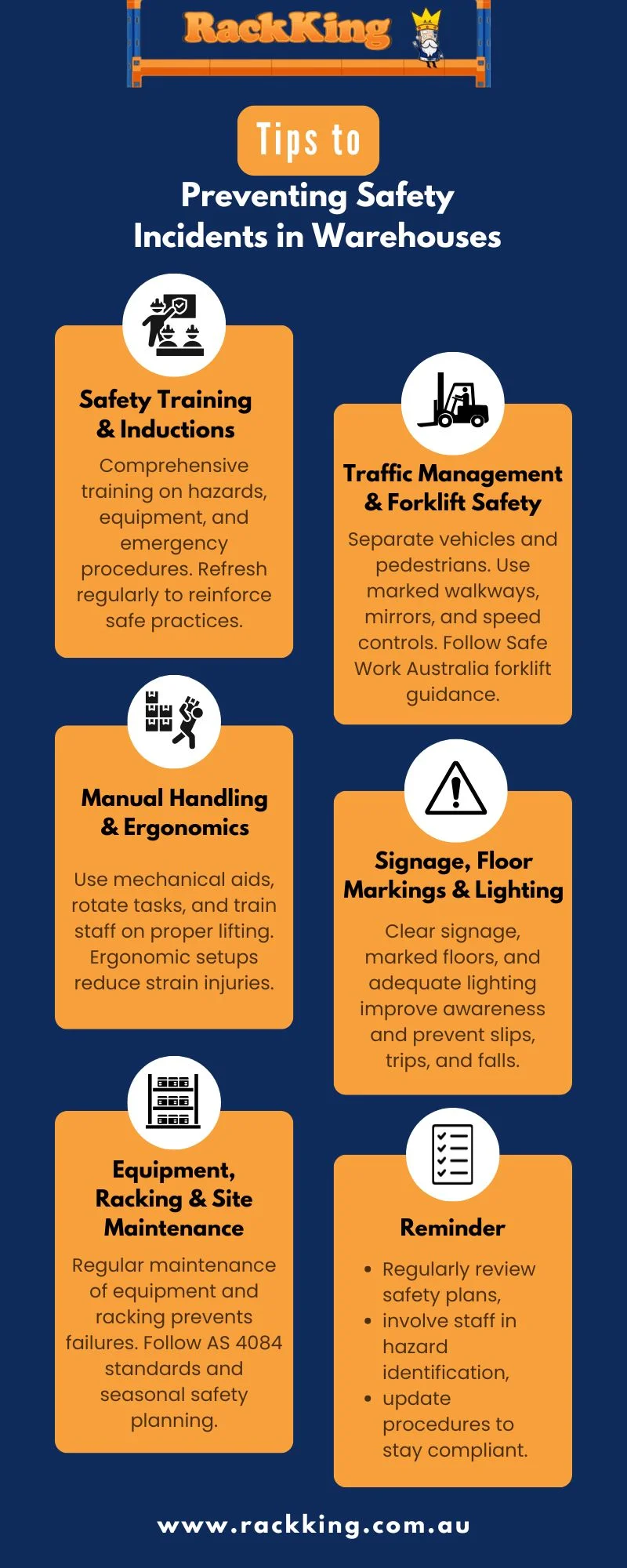 tip to preventing safety incidents in warehouse
